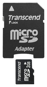 Карта памяти MicroSD 2Gb Transcend (T-Flash) (TS2GUSD), фото 1