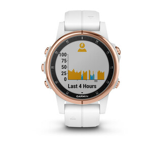 GPS-часы Garmin Fenix 5S Plus Sapphire розовое золото с белым ремешком, фото 5