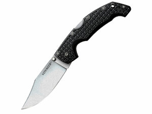 Нож складной Cold Steel Voyager Clip Large Plain AUS10A Griv-Ex, фото 1