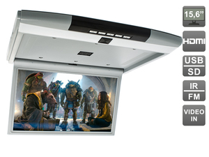 Автомобильный потолочный монитор 15,6" со встроенным медиаплеером AVEL Electronics AVS1560MPP (светло-серый), фото 1