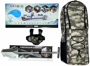Металлоискатель Nokta Makro Anfibio Multi в комплекте с рюкзаком, лопатой и сумкой для пинпойнтера, фото 1