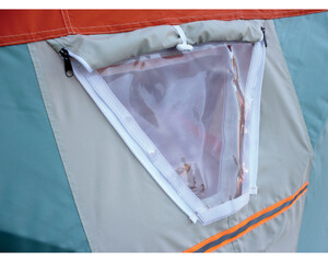 Палатка для зимней рыбалки Митек Нельма-Куб 4 Люкс ПРОФИ (оранж-беж/изумрудный), фото 15