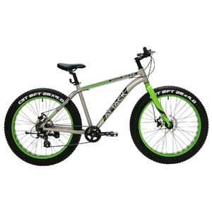 Велосипед Tech Team Attack 26"х19" Fat зеленый 2024