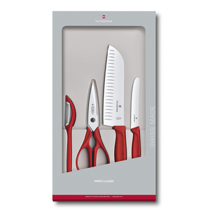 Набор Victorinox кухонный, 4 предмета, красный (подарочная упаковка), фото 1