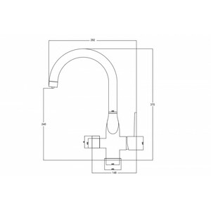 Смеситель для кухни ZORG Steel Hammer (SH 910 BRONZE) Бронза, фото 2