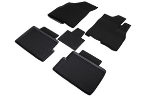 Резиновые коврики с высоким бортом Seintex для Chery Tiggo 7 Pro 2020-н.в. (черный, 98583), фото 2