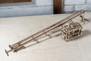 Механический деревянный конструктор Ugears Трамвай, фото 26