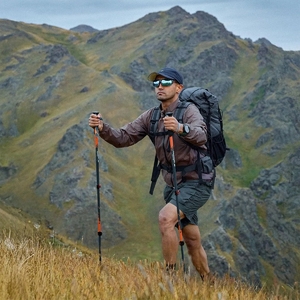 Палки треккинговые Naturehike Sunsia 3-EXT, карбон, 3-секционные, 62-135 см, оранжевые, 2 шт, фото 5