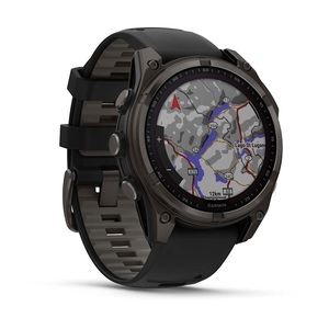 Часы Garmin Fenix 8 47mm Saph Carbon Grey DLC Titanium Black-Pebble Grey Sln (010-02906-70G), фото 3