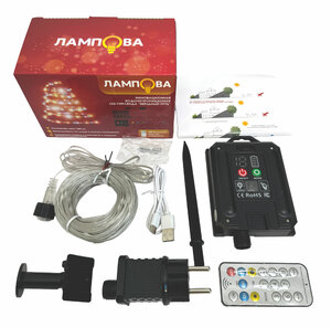 Инновационная водонепроницаемая LED-гирлянда ЛАМПОВА "Звёздный путь" холодный белый, 220 ламп, 22метра,  (TYL-34-SB+220-CWL200-22), фото 2