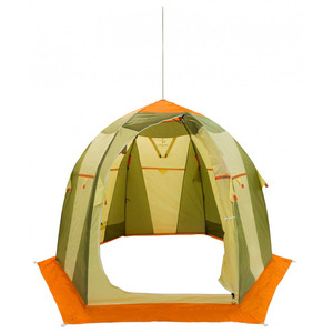Палатка рыбака Митек Нельма 2 Люкс (оранжево-бежевый/хаки), фото 2