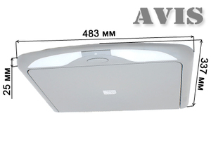 Потолочный автомобильный монитор 17.3" AVEL AVS1720BM (Cерый), фото 2