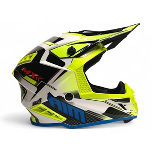 Шлем AiM RH855(Fiber Glass) SWIFT глянцевый Yellow/Red L, фото 5