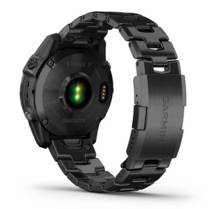 Умные часы Garmin Fenix 7 Sapphire Solar титановый серый DLC с серым титановым DLC браслетом, фото 5