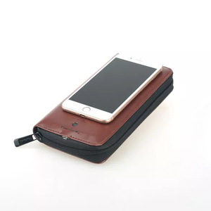 Кошелек Pierre Cardin с рower bank, коричневый, 20,5х11х3 см, фото 2