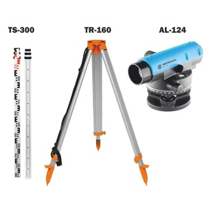 КОМПЛЕКТ Нивелир INSTRUMAX AL-124 + Рейка INSTRUMAX TS-300 + Штатив INSTRUMAX TR-160 IM0131_К1, фото 1