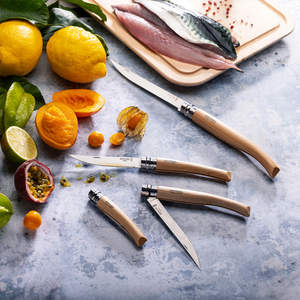 Нож филейный Opinel №10, нержавеющая сталь, рукоять из дерева бука, фото 8