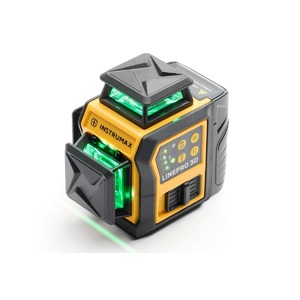 Профессиональный лазерный уровень INSTRUMAX Комплект LINEPRO 3D BAZA SET + Штатив (для лазерного уровня, усиленный, подъемный механизм, ¼ дюйма) ACULA STAND 1700 IM0212, фото 3