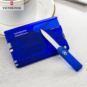 Швейцарская карточка Victorinox SwissCard Quattro, синяя, фото 8