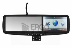 Зеркало заднего вида с GPS навигаторм 4.3" и видеорегистратором Ergo ER440DVR+Navi, фото 1