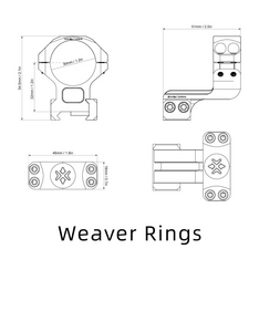 Консольные кольца Vector Optics 30 мм (1,25'') на планку Weaver (XASR-3016), фото 10