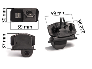CCD штатная камера заднего вида с динамической разметкой AVEL Electronics AVS326CPR (#087) для TOYOTA AVENSIS / COROLLA E12 (2001-2006), фото 2