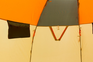 Палатка рыбака Митек Омуль 3 (оранжевый/хаки-бежевый), фото 12