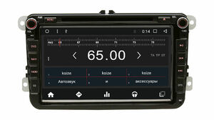 Штатная магнитола Wide Media WM-VS8A802MA для Volkswagen универсальная 8" Android 6.0.1, фото 1