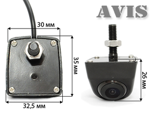 Универсальная камера заднего вида AVEL AVS310CPR (990 CMOS) с конструкцией типа "глаз", фото 3