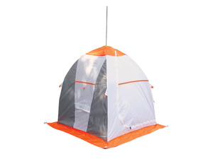 Палатка для зимней рыбалки Нельма-3 Люкс (оранж-беж/сероголубой), фото 1