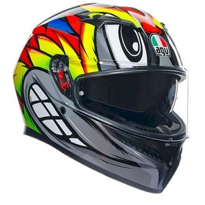 Шлем AGV K3 E2206 MPLK глянцевый Birdy 2.0 Grey/Yellow/Red L, фото 1