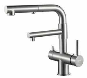 Смеситель для кухни ZORG Inox (SZR-3216) Сталь Нержавеющая, фото 1