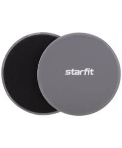 Глайдинг диски для скольжения Starfit FS-101, серый/черный, фото 1
