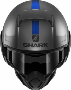 Шлем SHARK STREET DRAK TRIBUTE RM MAT Antracite/Chrome/Blue L, фото 2