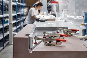 Зажим Bessey STC-HH50 горизонтальный с коленчатым рычагом, 2.5 кН, с открытым плечом и горизонтальным основанием 40, BE-STC-HH50, фото 5