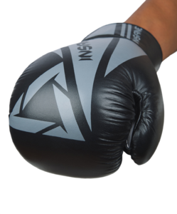 Перчатки боксерские Insane ARES, кожа, черный, 10 oz, фото 3