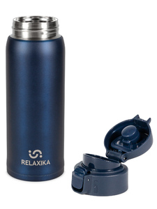 Термокружка Relaxika 701 (0,48 литра), синяя, фото 5