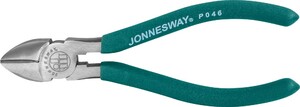 JONNESWAY P046 Бокорезы с увеличенными рычагами и ПВХ рукоятками, 160 мм