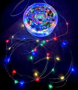 Светодиодная LED-гирлянда ЛАМПОВА "ГАЛАКТИКА" разноцветная, 1000 ламп, 100 метров (LJL-17-220-RGB1000-100), фото 6