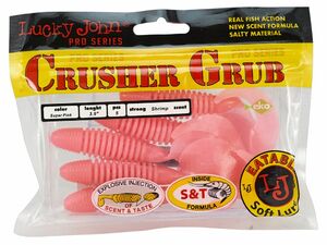 Твистеры съедобные искусственные LJ Pro Series CRUSHER GRUB 3,9in (09.90)/F05 5шт., фото 2