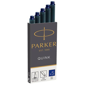 Parker Чернила (картридж), темно-синий, 5 шт в упаковке