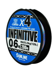 Шнур SUNLINE INFINITIVE×4 200ｍ (5C) #0.6/12lb, фото 2