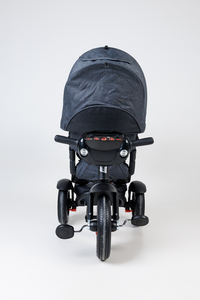 Велосипед коляска трехколесный с ручкой, Tech Team Luxury music черный 2026, фото 3