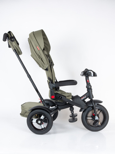 Велосипед коляска трехколесный с ручкой, Tech Team Luxury music хаки 2026, фото 4