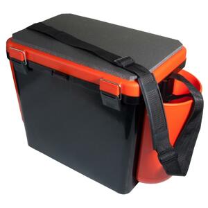 Ящик зимний FishBox односекционный (19л) оранжевый Helios, фото 2