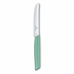 Нож Victorinox столовый, 11 см волнистое, мятно-зелёный, фото 2