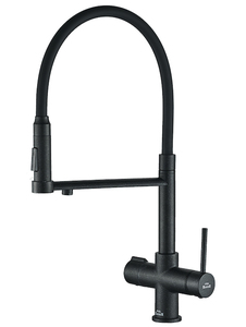 Смеситель для кухни ZORG Steel Hammer (SH 2003 PVD GRAFIT) Графит, фото 1