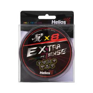 Шнур Extrasense X8 PE Multicolor 150m 1.5/25LB 0.22mm (HS-ES-X8-1.5/25LB) Helios, фото 2