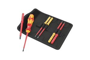 Набор насадок с отвёрткой-битодержателем, 7 пр. Kraftform Kompakt VDE 7 Universal 1 Tool Finder WERA WE-006600, фото 1