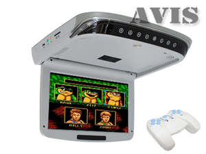 Потолочный автомобильный монитор 10.2" со встроенным DVD плеером AVEL AVS1029T (Серый), фото 1